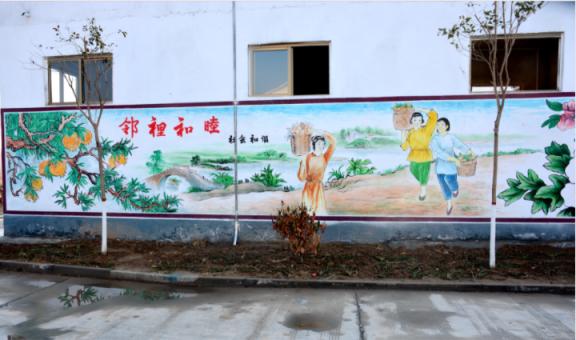 新邵乡镇文化墙 乡风文明焕发新活力